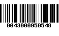 Código de Barras 0043000950548