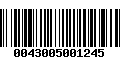 Código de Barras 0043005001245