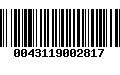 Código de Barras 0043119002817