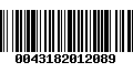 Código de Barras 0043182012089