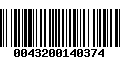 Código de Barras 0043200140374