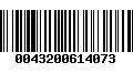 Código de Barras 0043200614073