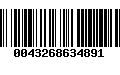 Código de Barras 0043268634891