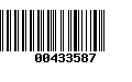 Código de Barras 00433587