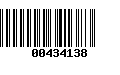 Código de Barras 00434138