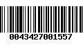 Código de Barras 0043427001557