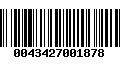 Código de Barras 0043427001878