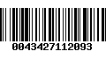 Código de Barras 0043427112093