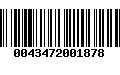 Código de Barras 0043472001878