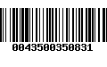 Código de Barras 0043500350831