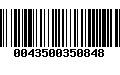 Código de Barras 0043500350848