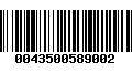 Código de Barras 0043500589002