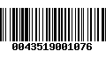 Código de Barras 0043519001076