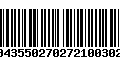 Código de Barras 00435502702721003027