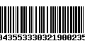 Código de Barras 00435533303219002357