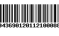 Código de Barras 00436901201121000888