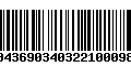 Código de Barras 00436903403221000982