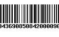 Código de Barras 00436908508420000902