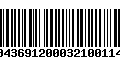 Código de Barras 00436912000321001147