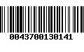 Código de Barras 0043700130141