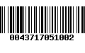 Código de Barras 0043717051002