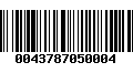 Código de Barras 0043787050004