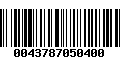 Código de Barras 0043787050400
