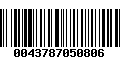Código de Barras 0043787050806