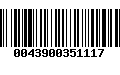 Código de Barras 0043900351117