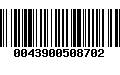 Código de Barras 0043900508702