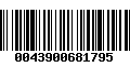 Código de Barras 0043900681795