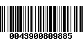 Código de Barras 0043900809885