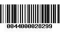 Código de Barras 0044000028299