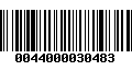 Código de Barras 0044000030483