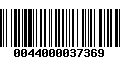 Código de Barras 0044000037369