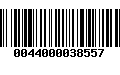 Código de Barras 0044000038557