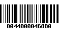 Código de Barras 0044000046880