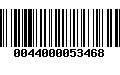 Código de Barras 0044000053468