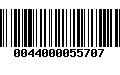 Código de Barras 0044000055707