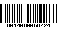 Código de Barras 0044000068424