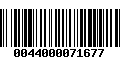 Código de Barras 0044000071677