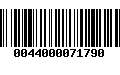 Código de Barras 0044000071790