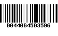 Código de Barras 0044064503596