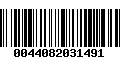 Código de Barras 0044082031491