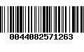 Código de Barras 0044082571263