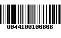 Código de Barras 0044100106866