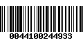 Código de Barras 0044100244933