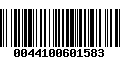 Código de Barras 0044100601583