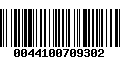 Código de Barras 0044100709302