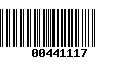 Código de Barras 00441117